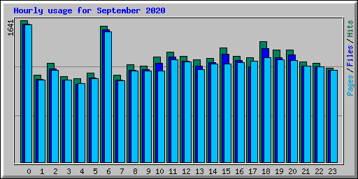 Hourly usage for September 2020