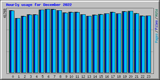 Hourly usage for December 2022