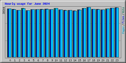 Hourly usage for June 2024