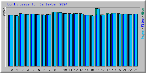 Hourly usage for September 2024